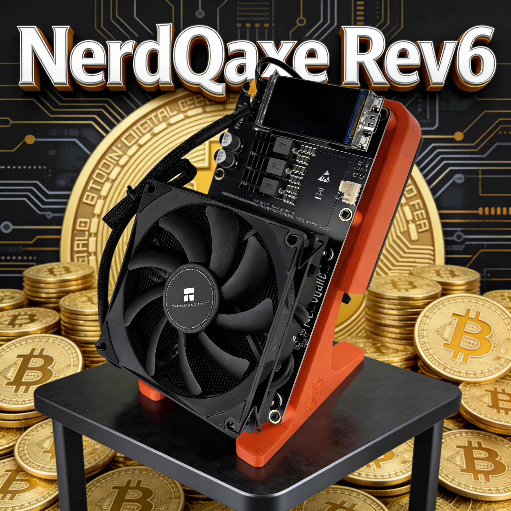 New Upgrade Bitaxe Miner NerdQaxe++ Rev 6.1 6TH/s 100W Solo Miner For Mining Bitcoin BTC Miner Crypto Machin Rev 6