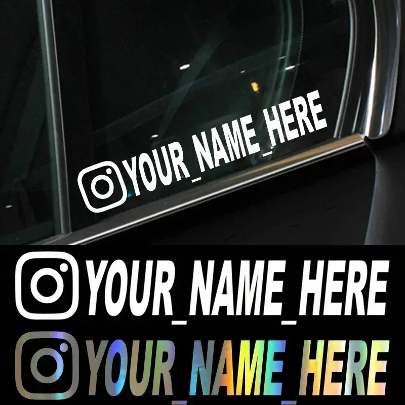 User Name Custom Personalized Instagram Vinyl Decals for Instagram FACEBOOK Customization Needs Remarks Car Sticker