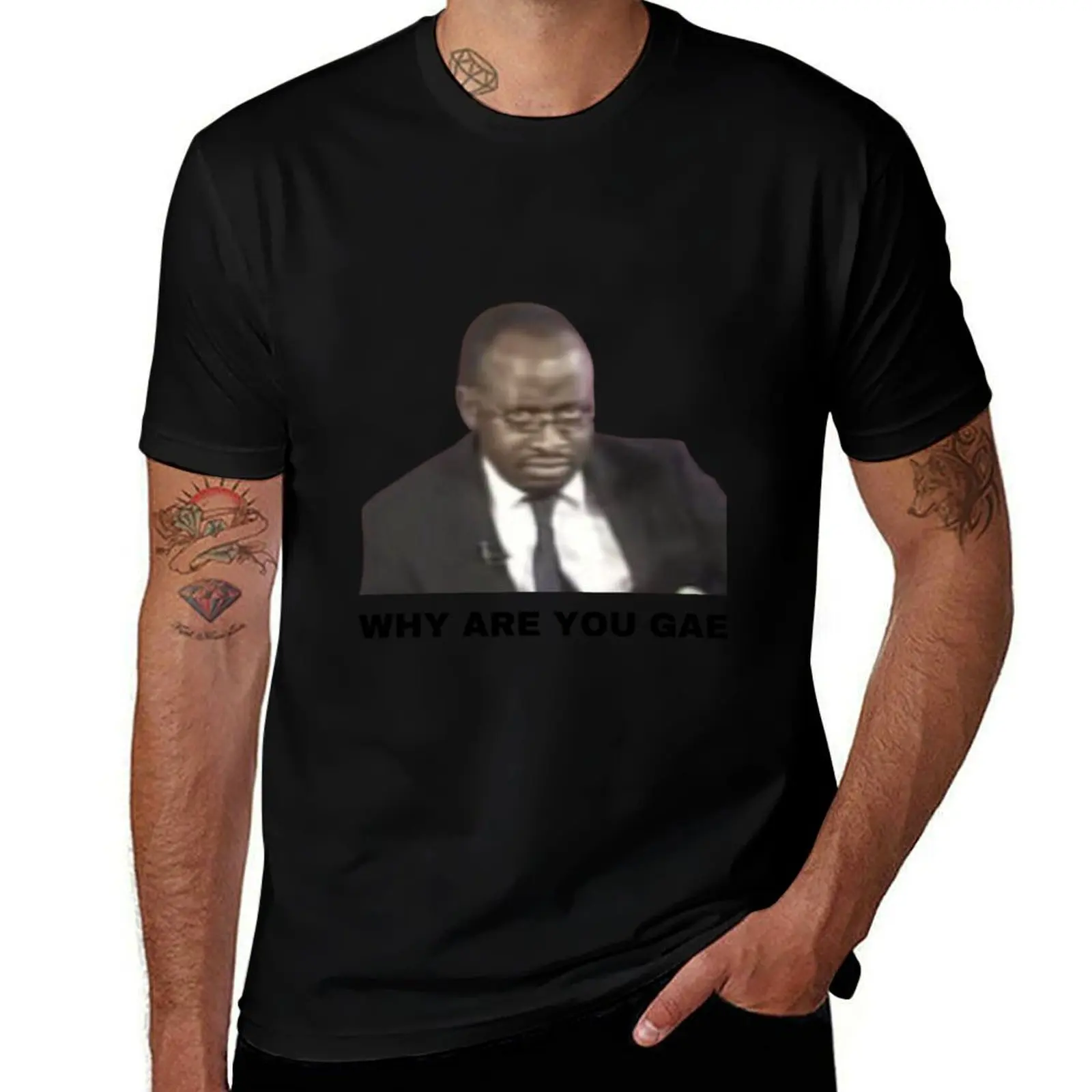 Why Are You Gae Meme Uganda Gay Rights Interview Viral Video T-Shirt Valentines Clothes Fashion Shirts Men Workout Shirt