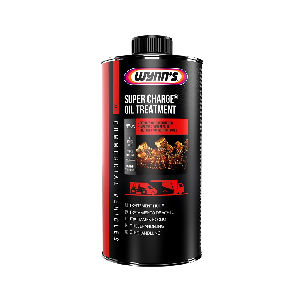 Wynn's Super Charge 1L Oil Additive - Improves viscosity and engine wear protection, enhances compression, reduces oil consumption, and noise while being 100% soluble in all engine oils, ensuring maximum performance and longevity.