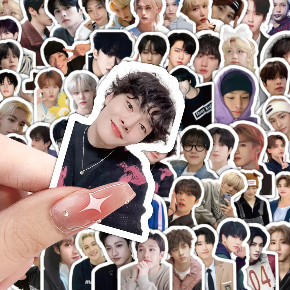 10/60PCS Stray Kids Stickers Korean Men's Group Graffiti Decals Fans Gift DIY Music Boy Sticker Luggage Laptop Guitar Car Bike
