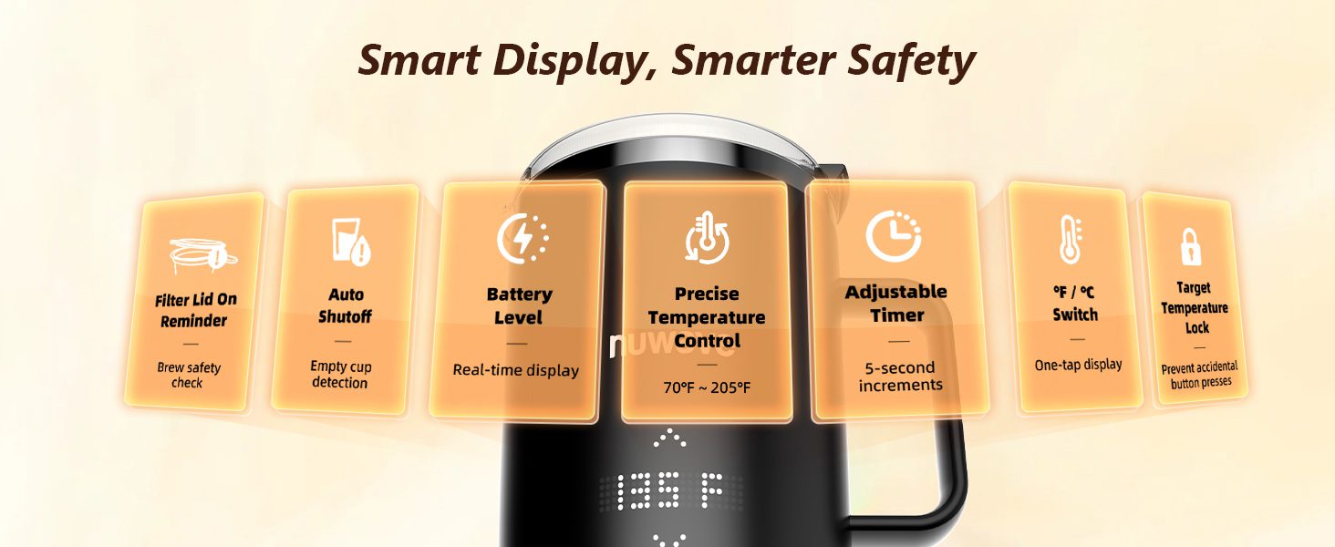 Control everything from the easy-to-use touch display