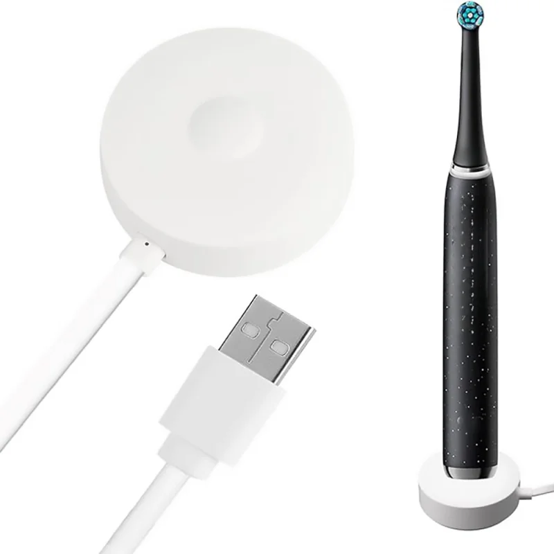 1pc For Oral-B iO Series 7/8/9, Magnetic USB Charger, Fast Charging Base for Electric Toothbrush, Replacement Travel Adapter.