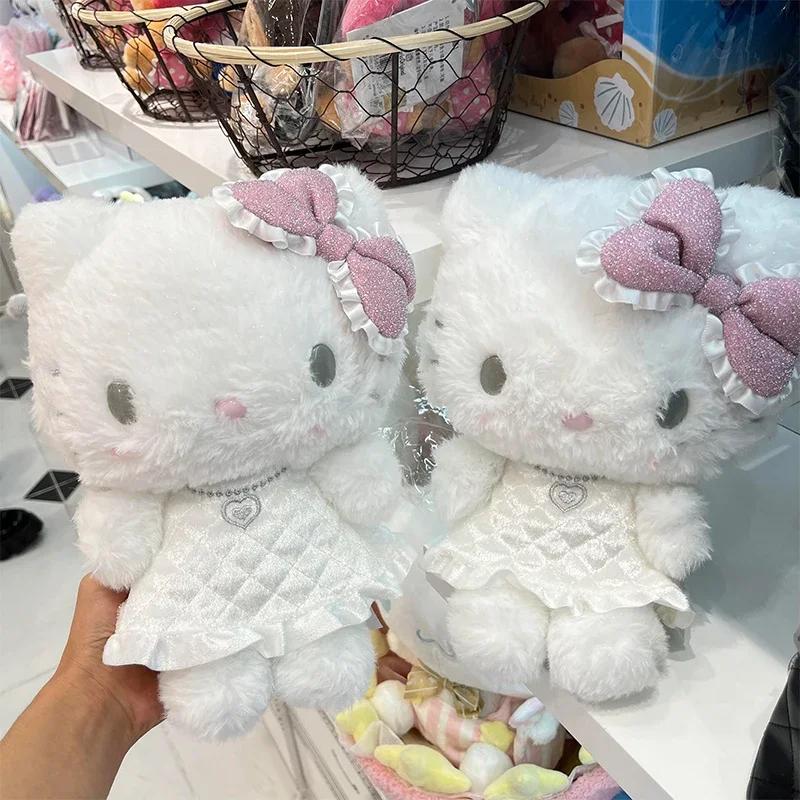 20cm Original Hello Kitty Angel and Devil Series Plush Toys Cute Plushie Bag Kawaii Stuff Soft Room Decor For GIft