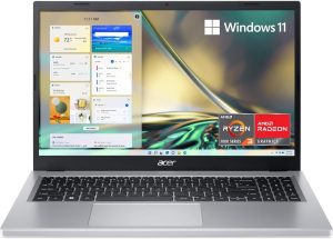 acer Aspire 3 A315-24P-R7VH Slim Laptop | 15.6″ Full HD | AMD Ryzen 3 7320U Quad-Core | AMD Radeon Graphics | 8GB LPDDR5 | 128GB NVMe SSD | Wi-Fi 6 | Windows 11 Home