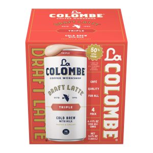 La Colombe Triple Draft Latte – 9 Fl. Oz. 4 Pack – 100% Arabica, Single-Origin, Brazilian Cold Brew Coffee with Lactose-Free Foamy Milk, Premium Coffee On the Go, 175mg Natural Caffeine