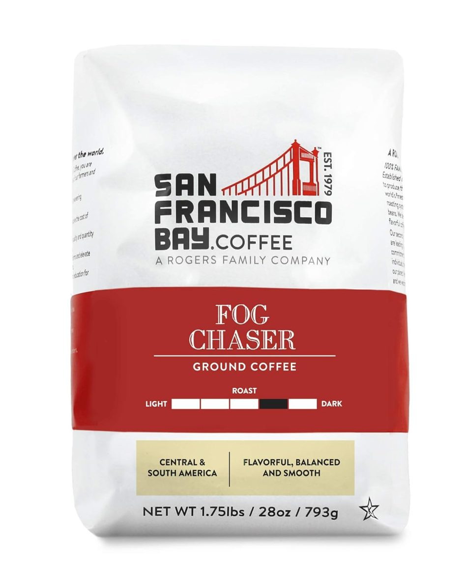 San Francisco Bay Coffee – Medium-Dark Roast – Fog Chaser (28 oz bag) – Ground Coffee