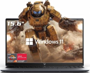 2026 Laptop with AMD Ryzen 3 4300U Processor(Up to 3.7GHz), AMD Radeon Graphics,16GB DDR4 512GB NVMe SSD, Wi-Fi,Type-C,Webcam,15.6″ Full HD IPS Display Portable Windows 11 Laptop Computer