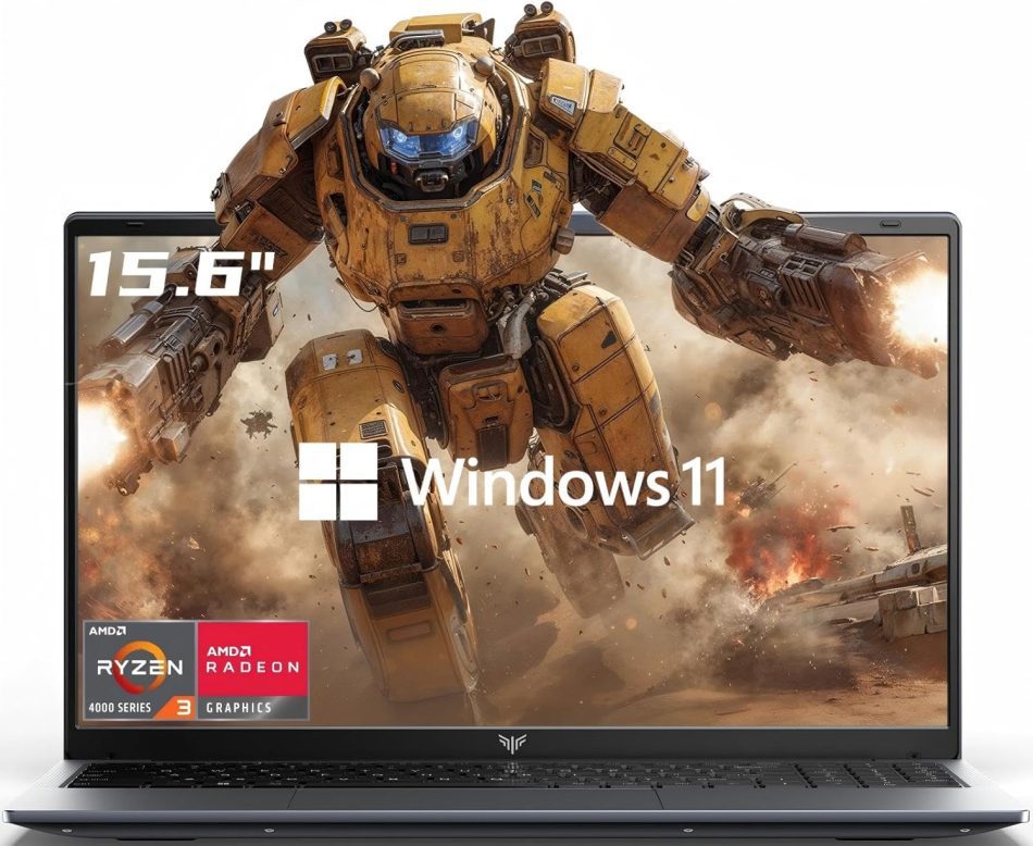 2026 Laptop with AMD Ryzen 3 4300U Processor(Up to 3.7GHz), AMD Radeon Graphics,16GB DDR4 512GB NVMe SSD, Wi-Fi,Type-C,Webcam,15.6″ Full HD IPS Display Portable Windows 11 Laptop Computer