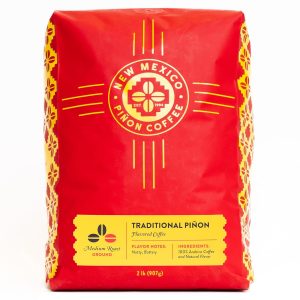 New Mexico Piñon Coffee Naturally Flavored Coffee (Traditional Piñon Ground, 2 pound)