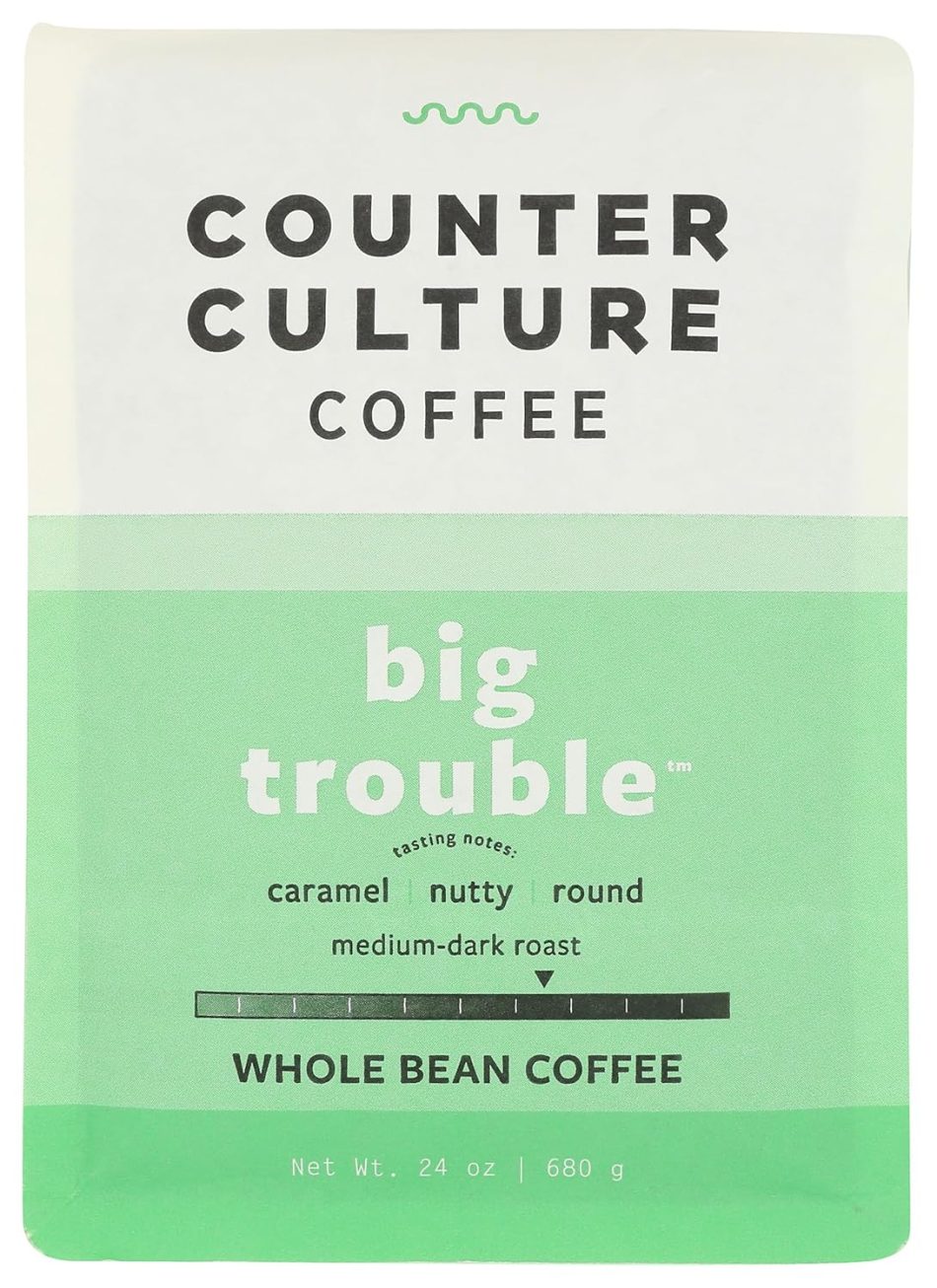 COUNTER CULTURE COFFEE Big Trouble Blend Whole Bean Coffee, 24 OZ