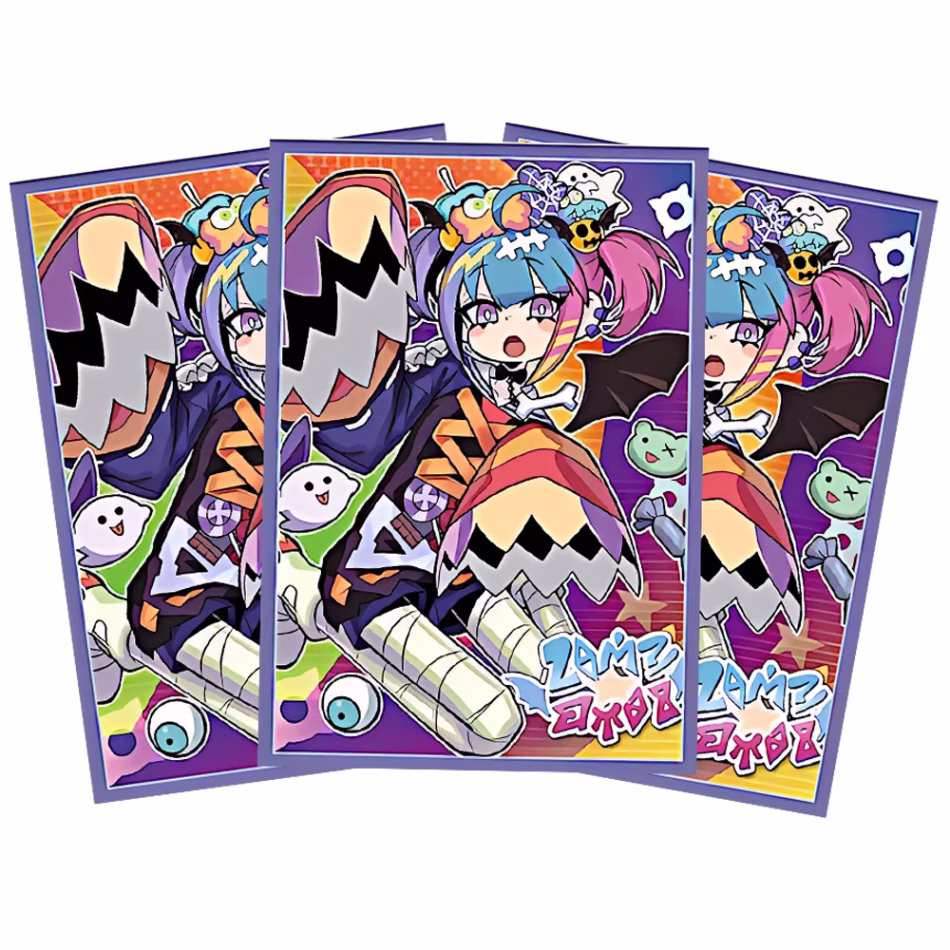 50PCS 63x90mm Anime Holographic Card Sleeves Trading Card Sleeves Japanese Card Protector for YGO Game Cards Best Festival Gift