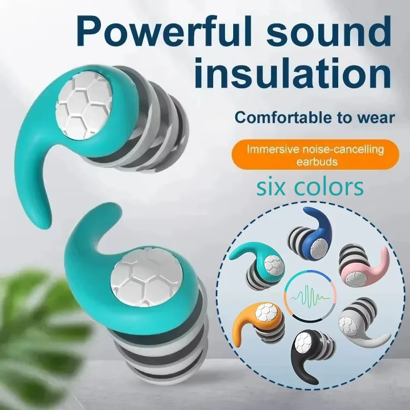 Ear Plugs Sleeping Noise Cancelling Reusable Silicone Work Sound Block Earplugs Summer Waterproof Swimming Ear Plug With Box