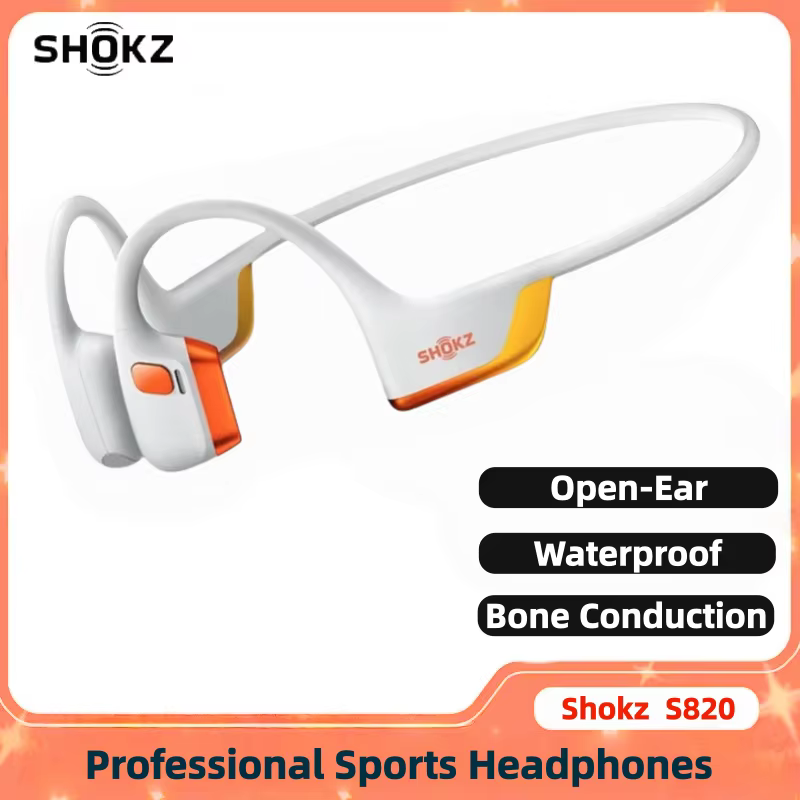 Shokz OpenRun Pro 2 S820 Open Ear Bone Conduction Bluetooth Sports Headset IP55 Waterproof AI Noise Cancelling Mic  for Running