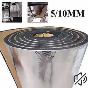 2000*500mm 5/10mm Car Sound Mat Proofing Deadener Heat Noise Insulation Deadening Mat Hood Closed Cell Foam Accessories