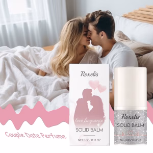 ROXELIS 3.8g Solid Balm Portable Pocket Fragrance Long Lasting Elegant Scent Body Deodorant Perfume Stick for Women