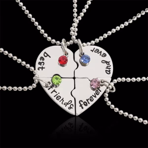 Friendship Necklaces 4 Bff Necklace Womens Necklace Love Necklace