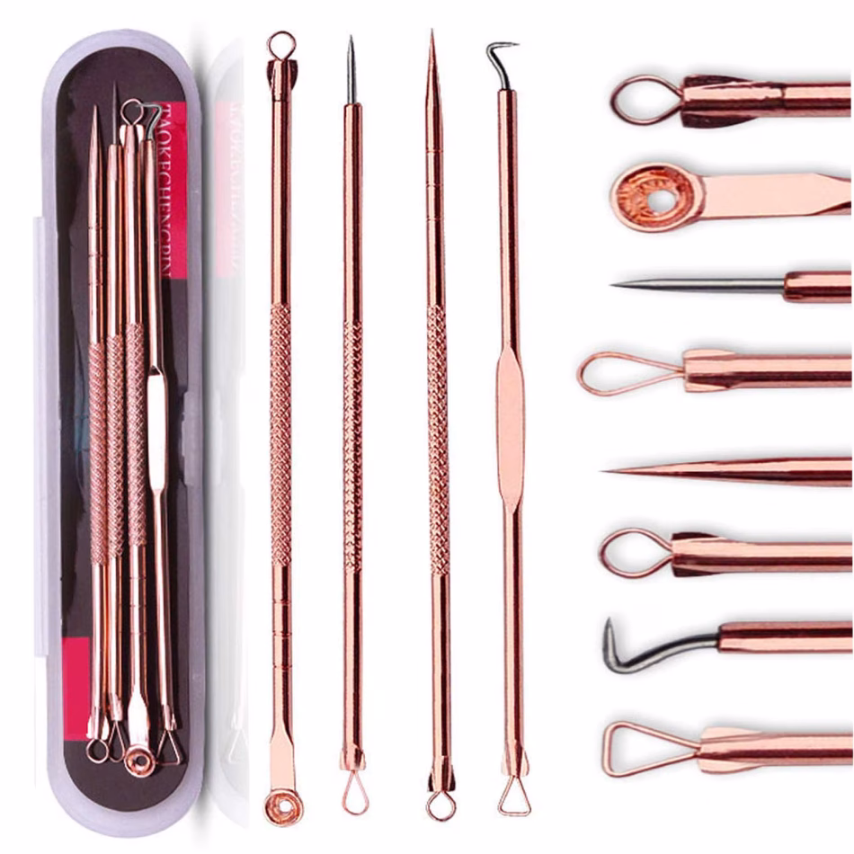 Blackhead Remover Pimple Comedone Extractor Tool Best Acne Removal Kit Treatment for Blemish Whitehead Popping Zit Removing for