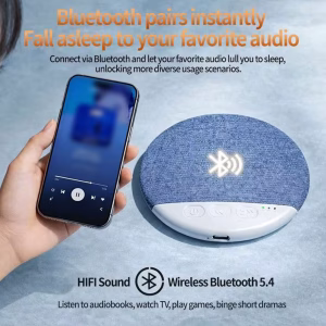 Mini Sleeping Bluetooth Speaker Nature Sound White Noise Soundbar Wireless MP3 Music Player Ultra Thin Timed Shutdown Audio Pla