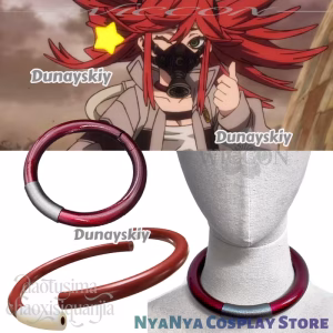 Anime GACHIAKUTA Rudo Zanka Nijiku Enjin Cosplay 3D Polylactic Acid Necklace Choker Props Accessories Christma Halloween Party