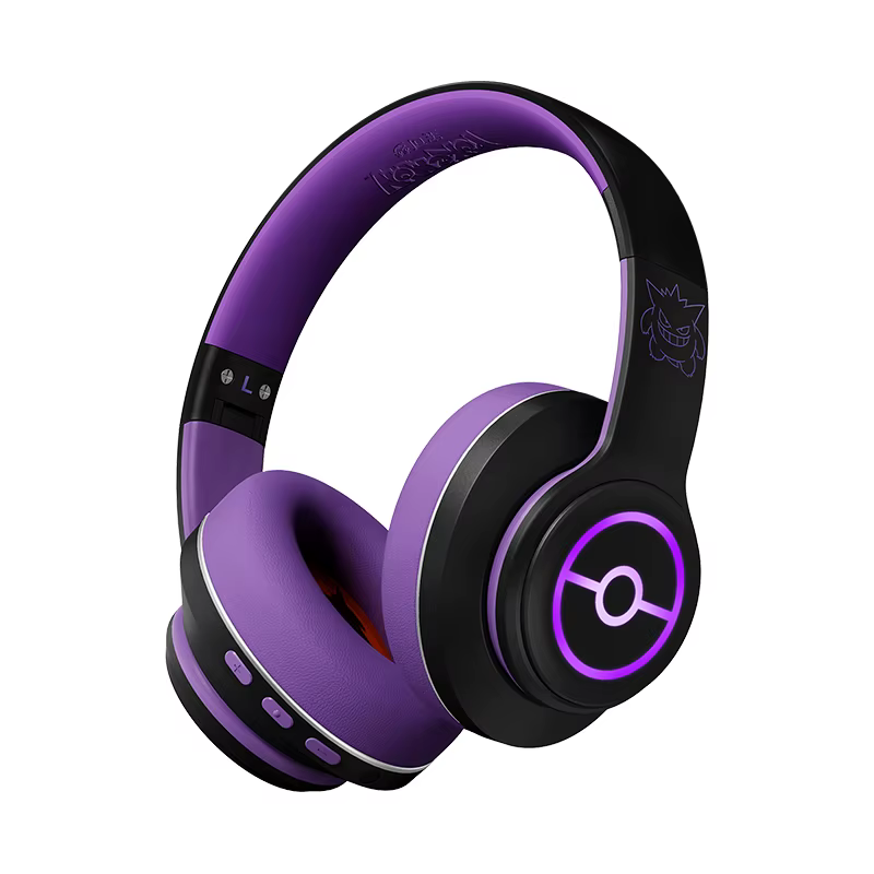 CHENFENG Noise Cancelling Wireless RGB Headphones Bluetooth 5.4 HiFi Stereo Earphones for Music Game Sports – Girls Kids Gift