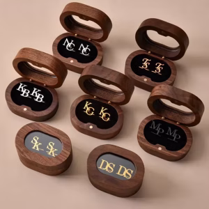 Customized Groom Cufflinks, Groom Gifts, Men’s Personalized First Letter Cufflinks, Stainless Steel Jewelry Best Man Gifts