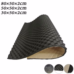 1 Roll 80/50/30cm Car Hood Engine Firewall Heat Mat Deadener Sound Noise Proof Insulation Deadening Soundproofing Foam