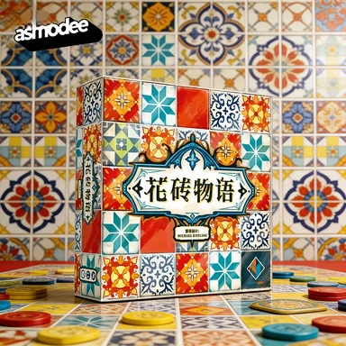 ASMODEE Original AZUL Board Game Chinese Edition Family Card Game for Adults & Kids Strategy Tabletop Toy Tiles 2024 Best Seller
