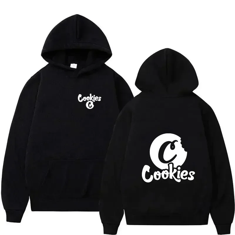 New Hoodie Cookies Letter Printed Cool Hoodie Hot Sale Womens Vintage Casual Sweatshirt Long Sleeve Pullovers