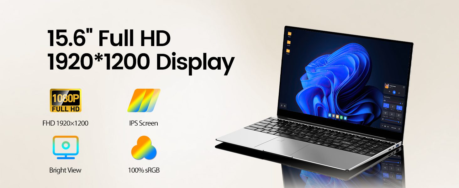 15.6 inches 1080p full hd ips display laptop