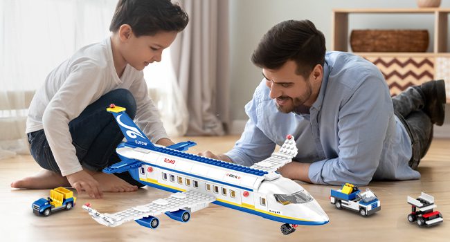 WIinGift City Passenger Airplane Building Set