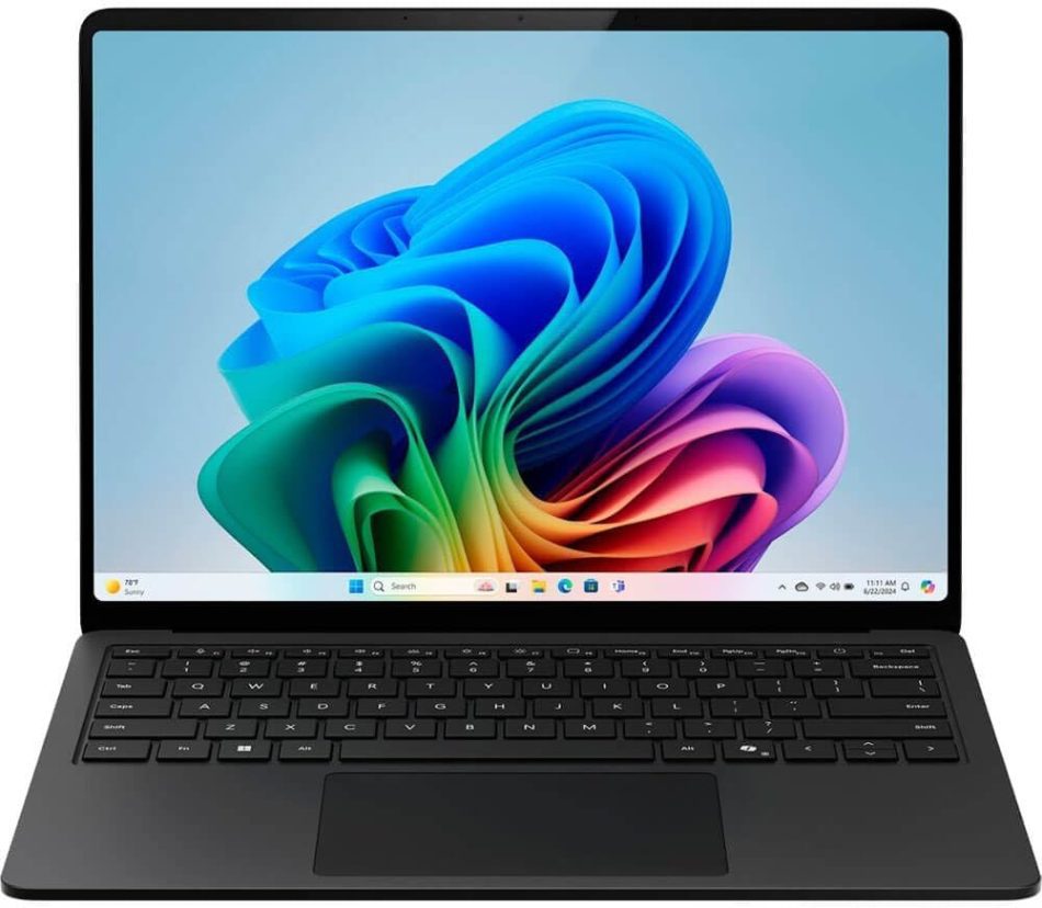 Microsoft Surface Laptop (2024), Windows 11 Copilot+ PC, 13.8″ Touchscreen Display, Snapdragon X Elite (12 core), 16GB RAM, 1TB SSD Storage, Black