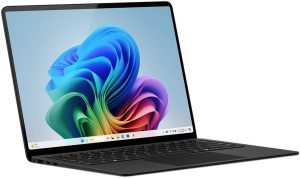 Microsoft Surface Laptop (2024), Windows 11 Copilot+ PC, 13.8″ Touchscreen Display, Snapdragon X Elite (12 core), 16GB RAM, 512GB SSD Storage, Black