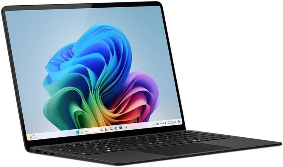 Microsoft Surface Laptop (2024), Windows 11 Copilot+ PC, 13.8″ Touchscreen Display, Snapdragon X Elite (12 core), 16GB RAM, 512GB SSD Storage, Black
