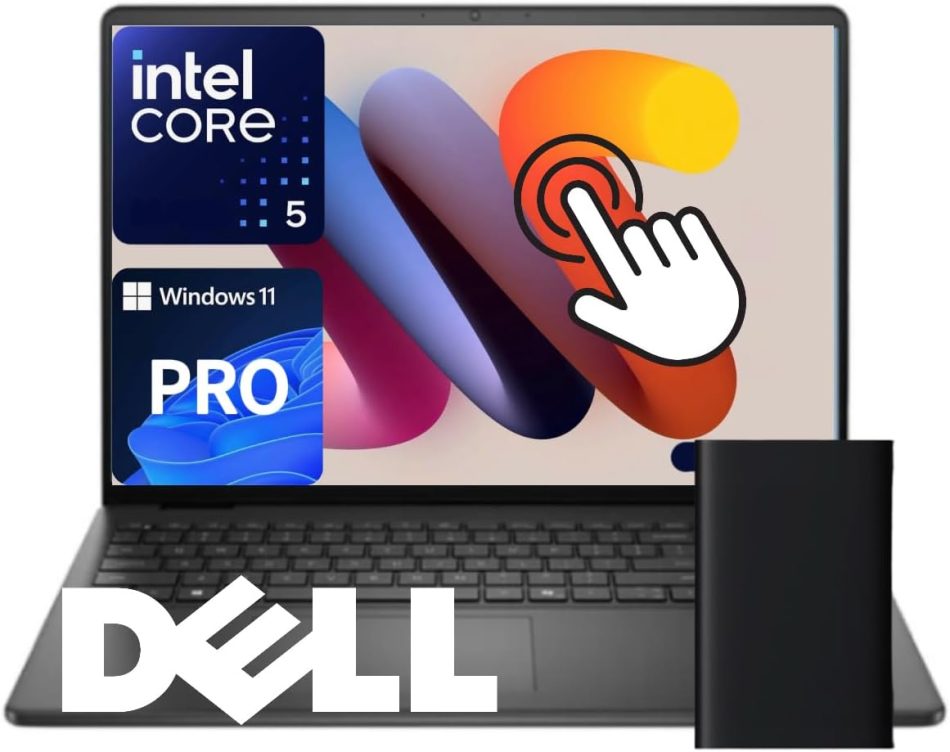 Dell Inspiron 15.6″ Touchscreen Business & Student Laptop, 13th Gen Intel Core i5 (Beat i7-1250U), 12GB RAM, 756GB Storage(256GB SSD & 500GB External), Windows 11, Earphone Jack