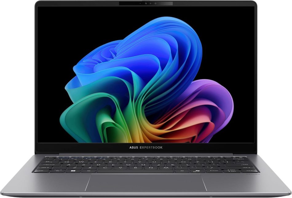 ASUS ExpertBook P5 Copilot+ PC AI Laptop, Intel® Core™ Ultra 5 Processor 226V, 16GB RAM, 512GB SSD, WiFi 6E, Windows 11 Pro, Misty Grey, P5405CSA-XH54