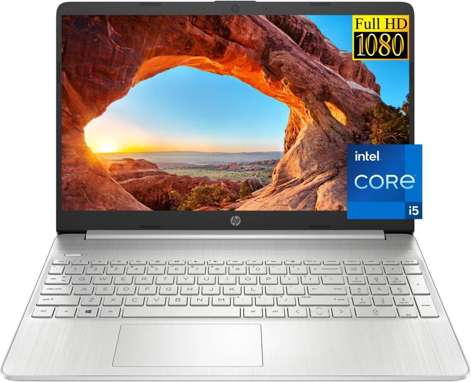 HP 15.6 inch Laptop, Intel Core i5-1135G7 Processor, 15.6″ FHD Anti-Glare LED Display, HDMI, Wi-Fi and Bluetooth, Lightweight Design, Fast Charge, Windows 11 Home (16GB RAM | 1TB SSD)