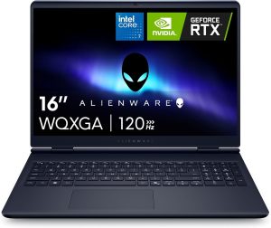Alienware 16 Aurora Laptop AC16250-16-inch 16:10 WQXGA Display, Intel Core 7-240H Series 2, 16GB DDR5 RAM, 1TB SSD, NVIDIA GeForce RTX 5060 8GB GDDR7, Windows 11 Home, Onsite Service – Blue