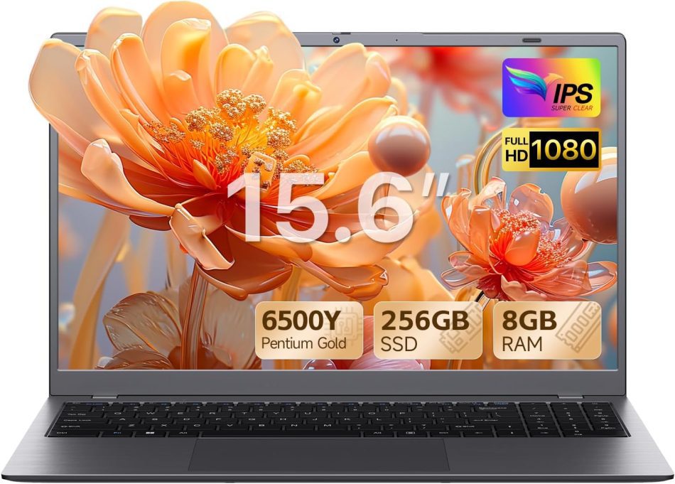 15.6 inch Laptop Computer – Laptops with Pentium Processor (Up to 3.4GHz), 8GB RAM 256GB SSD, 1080P FHD Screen, Long Battery Life, USB 3.2, Type-C, PC Laptop for Business and School