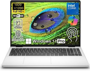 Dell 2025 New DC16251 16″ Touchscreen Laptop, Intel Core 7 150U (Up to 5.4GHz), 16 inch FHD+ Display, 32 GB DDR5 5200MT/s, 2 TB SSD, Fast Charge, Backlit Keyboard, Fingerprint Reader, Win 11 Pro