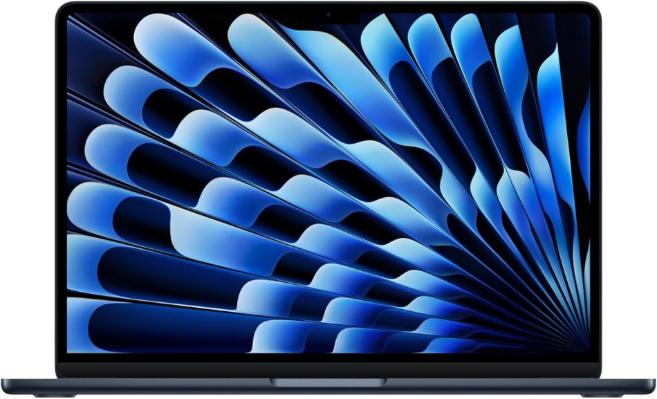 Apple 2025 MacBook Air 13-inch Laptop with M4 chip: Built for Apple Intelligence, 13.6-inch Liquid Retina Display, 16GB Unified Memory, 512GB SSD Storage, 12MP Center Stage Camera, Touch ID; Midnight