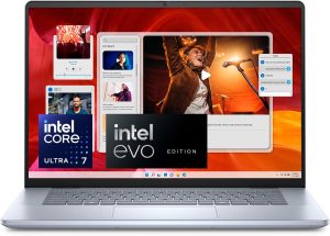 Dell Inspiron 16 Plus 7640 Laptop – 16.0-inch 16:10 2.5K (2560×1600), Intel Core Ultra 7-155H, NVIDIA GeForce RTX 4050, 16GB DDR5 RAM, 1TB SSD, Windows 11 Home, Onsite & Migrate Service – Ice Blue
