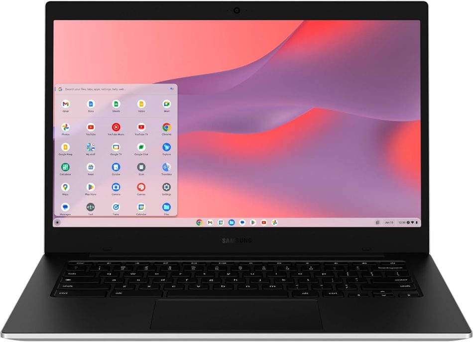 Samsung 14″ Galaxy Chromebook Go Laptop PC Computer, Intel Celeron N4500 Processor, 4GB RAM, 64GB Storage, ChromeOS, XE340XDA-KA2US, Student Laptop, Silver