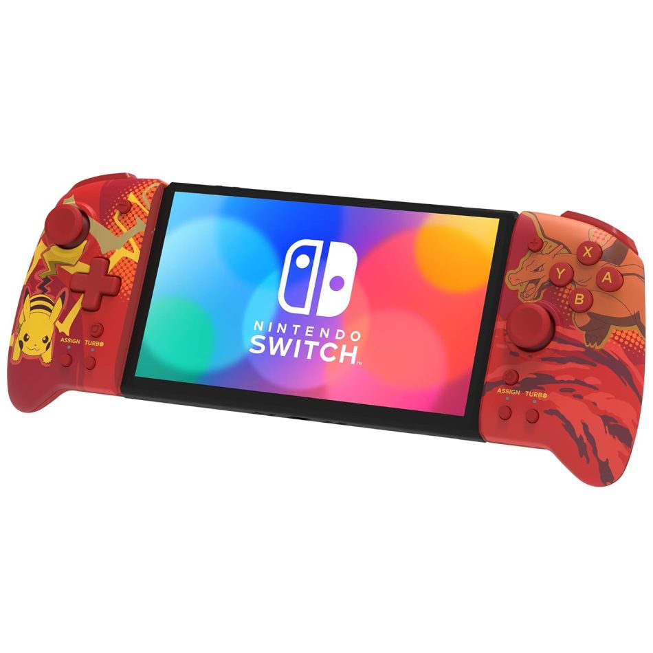 Nintendo Switch Split Pad Pro (Pikachu & Charizard) – Ergonomic Controller for Handheld Mode – Officially Licensed by Nintendo & Pokémon