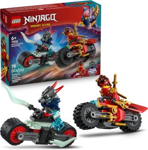 LEGO NINJAGO Kai’s Motorcycle Speed Race Building Toy for Kids – Pretend Play Motorcycle Toy with 2 Minifigures – Building Blocks for Boys & Girls, Ages 6+ – Gift Idea for Birthdays – 71838