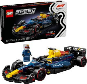LEGO Speed Champions Oracle Red Bull Racing RB20 F1 Race Car Model Kits – Building Set for Adults, Ages 18+ with Realistic Features – Red Bull F1 DIY Crafts for Display – Gift Idea for Fans – 77243