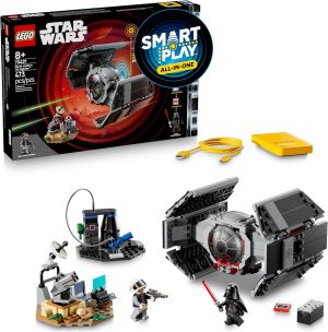 LEGO Star Wars SMART Play: Darth Vader’s TIE Fighter Interactive Building Toy – All-in-One Set – Reacts to How You Move and Play with a SMART Brick – Gift for Boys, Girls and Kids Ages 8+ – 75421