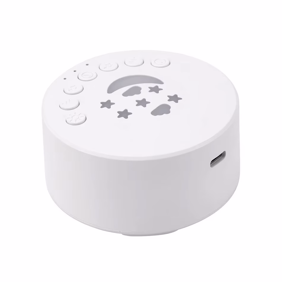 Baby Sleep Machine Desktop White Noise Sound Machine for Baby Sleeping 18 Soothing Sounds 15/30/60min Timer Colorful Night Light