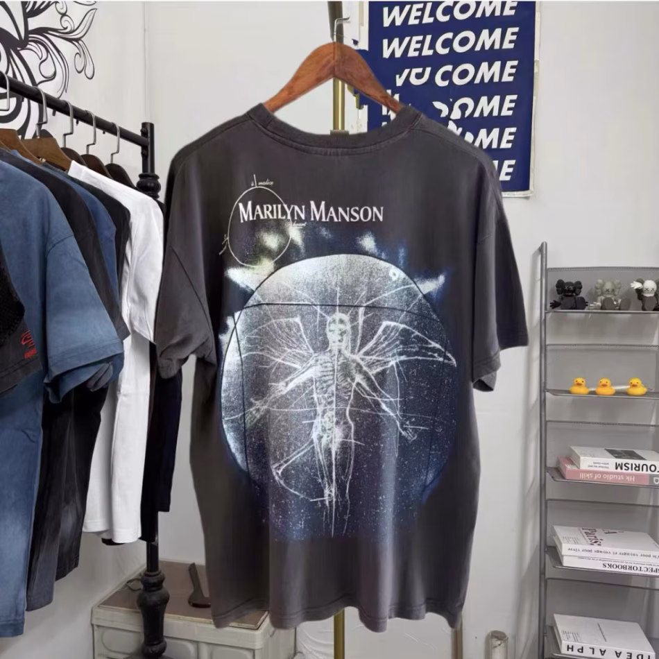 2026ss Marilyn Manson T Shirt Men Women Best Quality Tee Tops T-Shirt