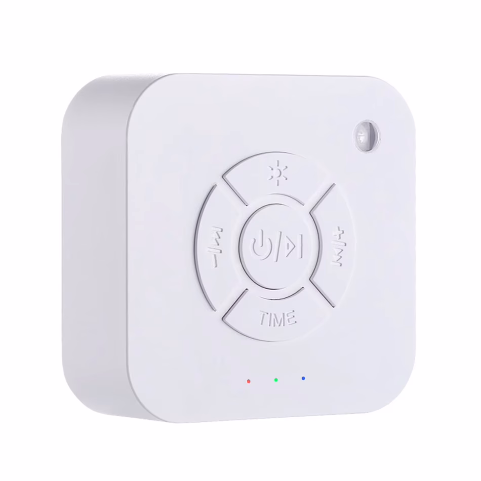 White Noise Sound Machine Sleep Soother With 9 Soothing Sounds Breathing Light Timer Type-C Charging For Baby Home Office Travel